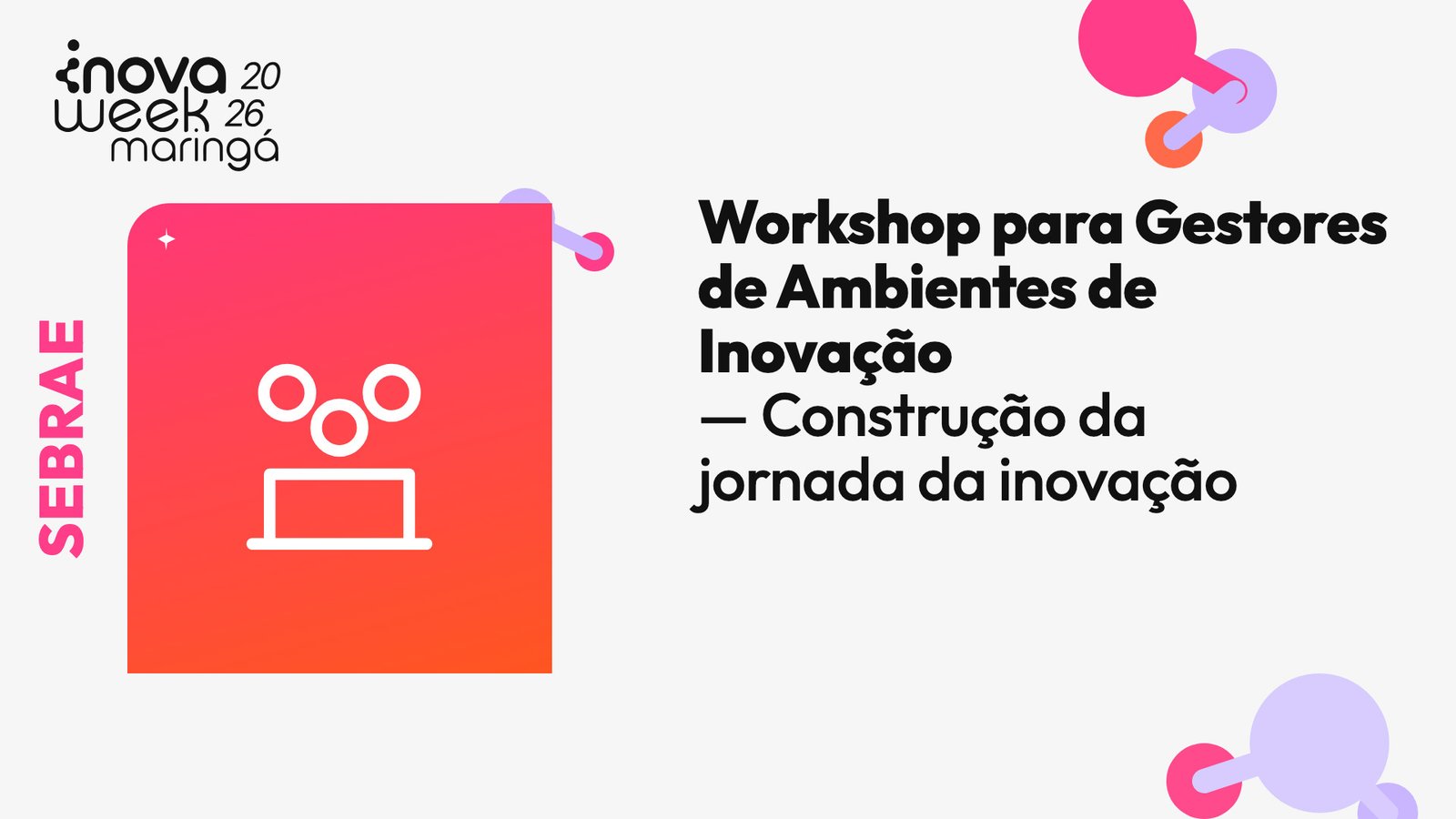 Workshop para Gestores de Ambientes de Inovação - Construção da jornada da inovação — SEBRAE
